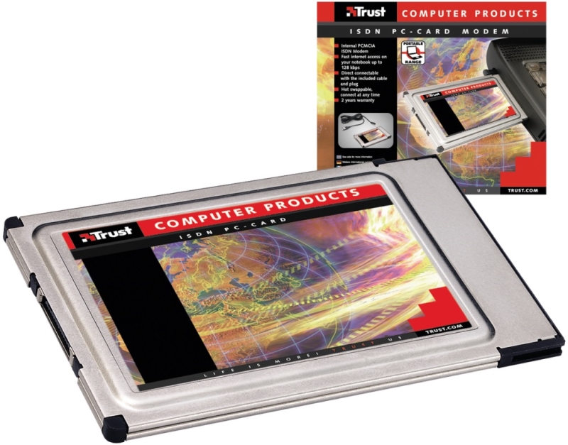 TRUST Z MODEM TRUST ISDN PC CARD 128 KBPS